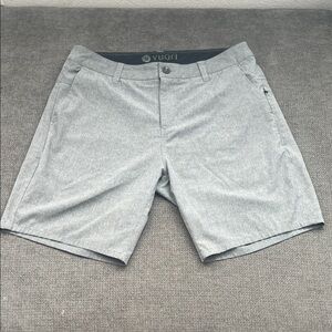 Vuori Men's Light Gray Flat Front Shorts